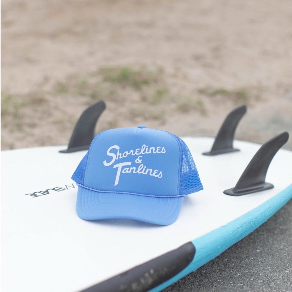 Blue trucker hat